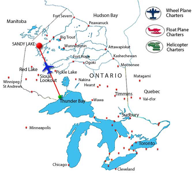 Webequie Helicopter Charter Flights
